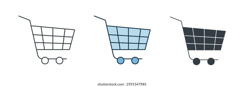 Shopping Cart icon symbol vector illustration isolated on white background