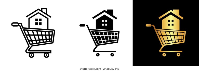 The Shopping Cart icon symbolizes the convenience of online shopping, retail therapy, and the ease of purchasing goods.