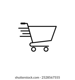 Un ícono de Carrito de compras que simboliza la compra o venta al por menor.