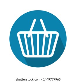 shopping cart icon template, vector basket