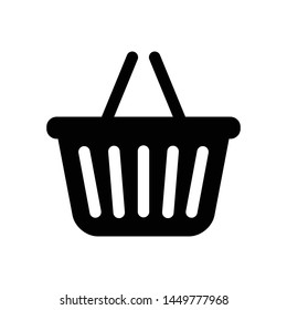 shopping cart icon template, vector basket