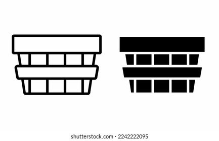 Shopping cart icon template vector illustration. Stock vector.