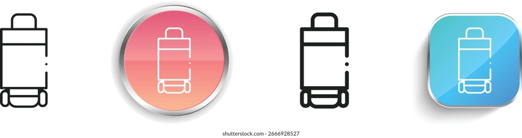 shopping cart icon. Thin Linear, Regular and Button Style Design Isolated On White Background