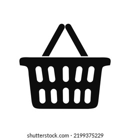 shopping cart icon with trendy design
