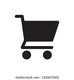 Shopping cart icon in trendy flat style design. Vector graphic illustration. Editable vector stroke. Pixel perfect icon. EPS 10.