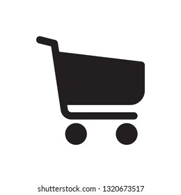 Shopping cart icon in trendy flat style design. Vector graphic illustration. Editable vector stroke. Pixel perfect icon. EPS 10.