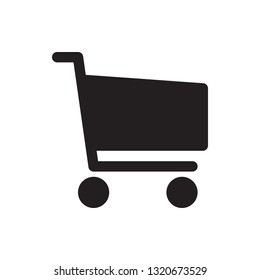 Shopping cart icon in trendy flat style design. Vector graphic illustration. Editable vector stroke. Pixel perfect icon. EPS 10.