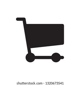 Shopping cart icon in trendy flat style design. Vector graphic illustration. Editable vector stroke. Pixel perfect icon. EPS 10.