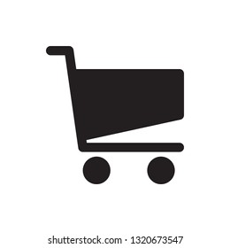 Shopping cart icon in trendy flat style design. Vector graphic illustration. Editable vector stroke. Pixel perfect icon. EPS 10.