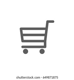 Shopping cart icon in trendy flat style isolated on white background. Symbol for your web site design, logo, app, UI. Vector illustration, EPS