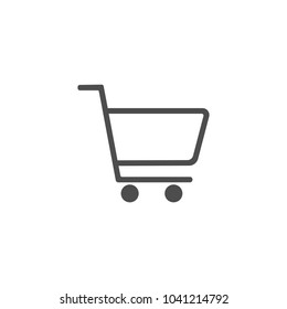 Shopping Cart Icon. Trolley icon. Vector illustration. Flat design.