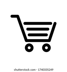 Shopping Cart Icon. Trolley icon. vector illustration icon.