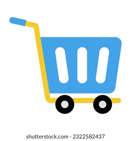 Shopping cart icon trolley. vector illustration.