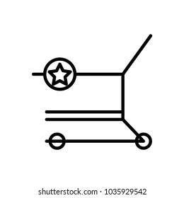 Shopping cart icon vector