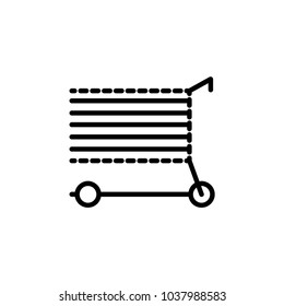 Shopping cart icon vector