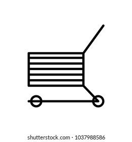Shopping cart icon vector