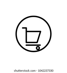 shopping cart icon vector