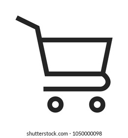 Shopping cart icon vector