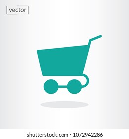 Shopping cart icon vector