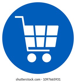shopping cart icon vector