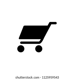 Shopping cart icon. Vector. 