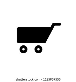 Shopping cart icon. Vector. 