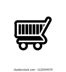 Shopping cart icon. Vector. 