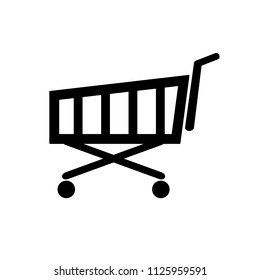 Shopping cart icon. Vector. 