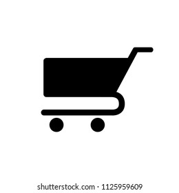 Shopping cart icon. Vector. 