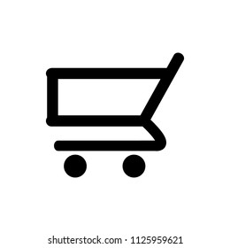 Shopping cart icon. Vector. 