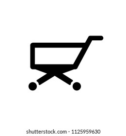 Shopping cart icon. Vector. 