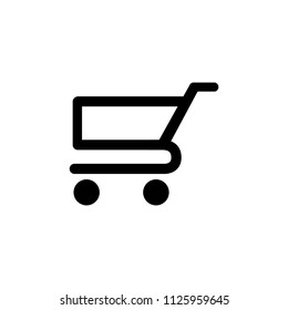 Shopping cart icon. Vector. 