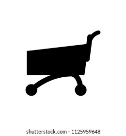 Shopping cart icon. Vector. 