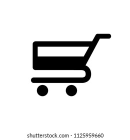 Shopping cart icon. Vector. 