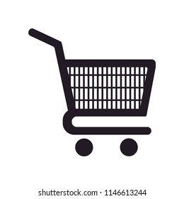 Shopping cart icon vector