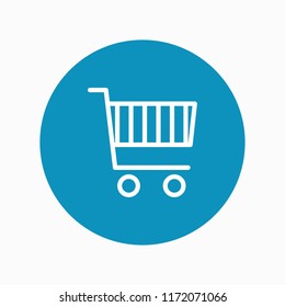shopping cart icon vector