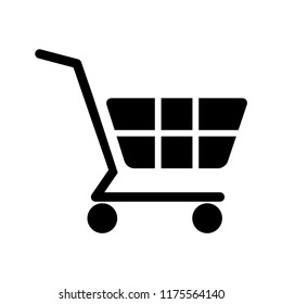 Shopping cart icon vector 