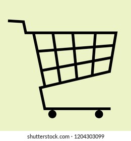 shopping cart icon vector
