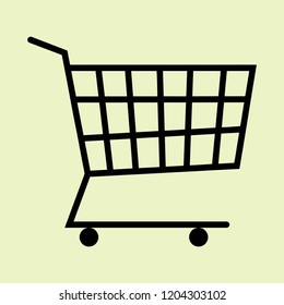 shopping cart icon vector
