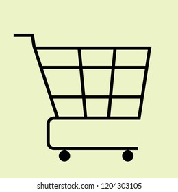 shopping cart icon vector
