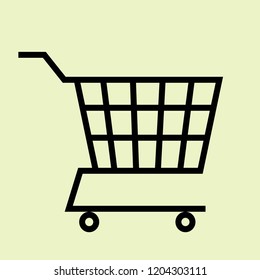 shopping cart icon vector
