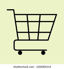 shopping cart icon vector
