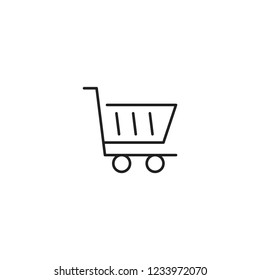 Shopping cart icon vector