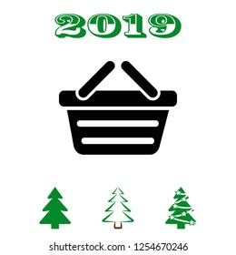Shopping cart icon vector