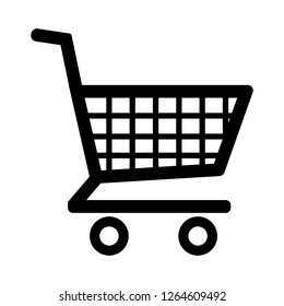 Shopping cart icon vector