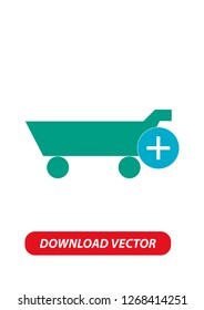 Shopping cart icon, Vector