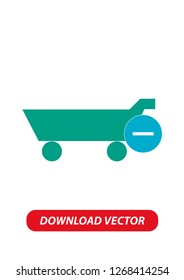 Shopping cart icon, Vector