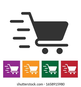 
Shopping cart icon vector. Shopping icon