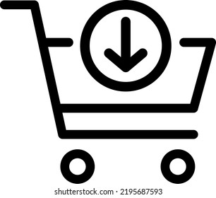 Shopping cart icon : vector