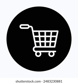 Warenkorb-Symbol, Shopping-Vektorgrafik-Symbol.